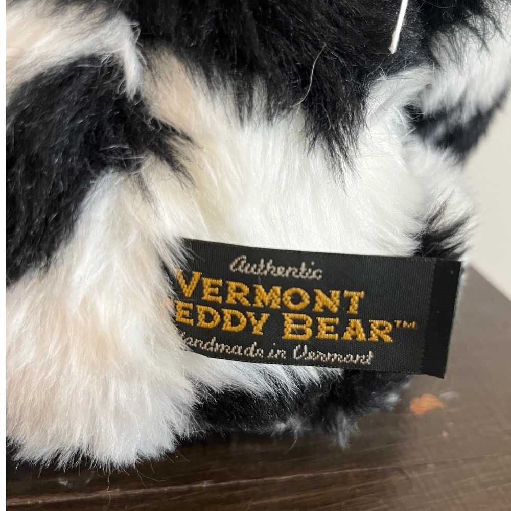 Vermont Teddy Bear Holstein Bear Cow Print Plush 15" Valentine‎ Gift Toy - Picture 5 of 8